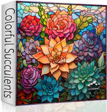 Colorful Succulent Jigsaw Puzzle 1000 Pieces