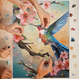 Hummingbird in Bloom Jigsaw Puzzle 1000 Pieces