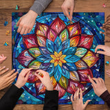 Stained Glass Mandala Jigsaw Puzzle 1000 Pieces