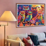 Colorful OwlsIn The Garden Jigsaw Puzzle 1000 Pieces