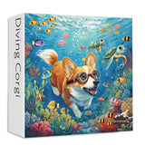 Diving Corgi Jigsaw Puzzle 1000 Pieces