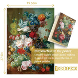 Vintage flower puzzle Jigsaw Puzzles 1000 Piece