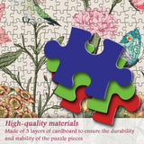 Floral Hummingbird Butterfly Jigsaw Puzzle 1000 Pieces