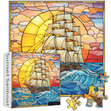 Sunset Sailboat Jigsaw Puzzle 1000 Pieces