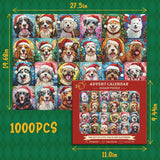 Happy Christmas Dogs Jigsaw Puzzle 1000 Pieces