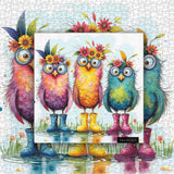 Bloomy Boots Birds Jigsaw Puzzle 1000 Pieces