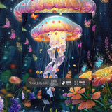 Floral Jellyfish Jigsaw Puzzle 1000 Pieces