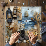 Vintage Nautical Collage Jigsaw Puzzle 1000 Pieces