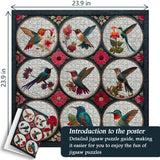 Hummingbirds Among Flowers Jigsaw Puzzle 1000 Pieces