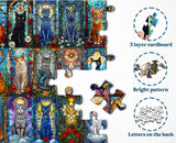 Puzzle con gatti in vetro, 1000 pezzi