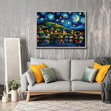 Starry Night Town Jigsaw Puzzles 1000 Pieces