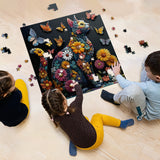 Puzzle Felino Floreale Farfalla 1000 Pezzi