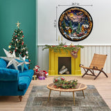 Pezzi di puzzle a valle di Natale 1000 pezzi