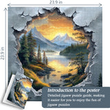 Lakecrack View puzzle puzzle 1000 pezzi