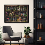 Libreria di foresta di funghi puzzle 1000 pezzi