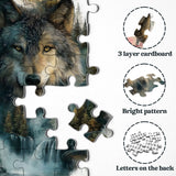 Wolf at the Waterfall Jigsaw Puzzle 1000 Pieces