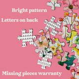 Puzzle con fiori di campo pastello, 1000 pezzi