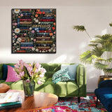 Biblioteca floral rompecabezas rompecabezas 1000 piezas