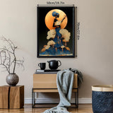 Puzzle con donna liuto al chiaro di luna, 1000 pezzi