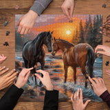 Sunset Gallop Jigsaw Puzzle 1000 Pieces