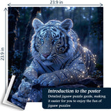 Starlit Tiger Jigsaw Puzzle 1000 Pieces