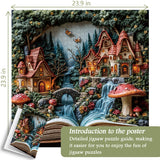 Rompecabezas de página de cabaña de setas, 1000 piezas