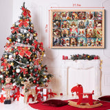 Snow Animals Advent Calendar Jigsaw Puzzle  1000 Pieces