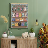 Puzzle Il Gatto sullo Scaffale, 1000 Pezzi