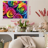 Puzzle con rosa arcobaleno, 1000 pezzi