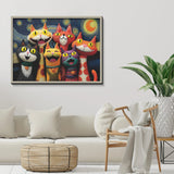 Starry Cat Chorus Jigsaw Puzzle 1000 Pieces