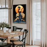 Puzzle con donna liuto al chiaro di luna, 1000 pezzi