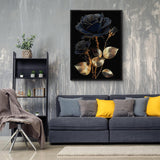 Black Gold Rose Jigsaw Puzzle 1000 Pieces