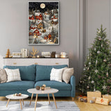 Snowy Night Village Jigsaw Puzzle 1000 Pieces