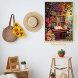 Flower Bookshelf Jigsaw Puzzle 1000 Pieces