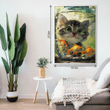 Cat And Fish Romance Jigsaw Puzzle 1000 Pieces