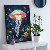Floral Jellyfish Jigsaw Puzzle 1000 Pieces