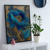 Elegant Blue Flower Jigsaw Puzzle 1000 Pieces