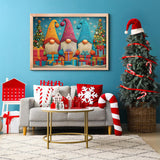 Gnomes de courtepointe de Noël puzzle 1000 pièces