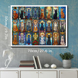 Puzzle con gatti in vetro, 1000 pezzi