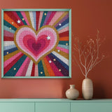 Rainbow Heart Jigsaw Puzzle 1000 Pieces