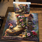 Gnome's Boot Home Jigsaw Puzzle 1000 piezas