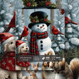 Jolly Snowman Friends Jigsaw Puzzle 1000 Pieces