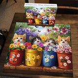 Kitten In The Garden Jigsaw Puzzle 1000 Pieces