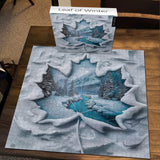 Foglie di puzzle invernale puzzle 1000 pezzi