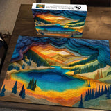 Yellowstone Lake Art Jigsaw Puzzle 1000 Pieces