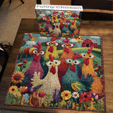 Pieci di puzzle pollo divertenti 1000 pezzi