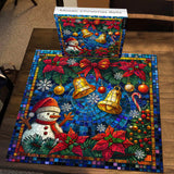 Mosaic Christmas Bells Jigsaw Puzzle 1000 piezas