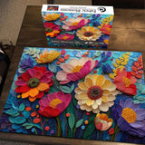 Fabric Blossoms Jigsaw Puzzle 1000 Pieces