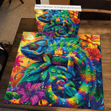 Rainbow Chameleon Jigsaw Puzzle 1000 Pieces