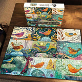 Retro Birds Jigsaw Puzzles 1000 Pieces